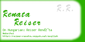 renata reiser business card